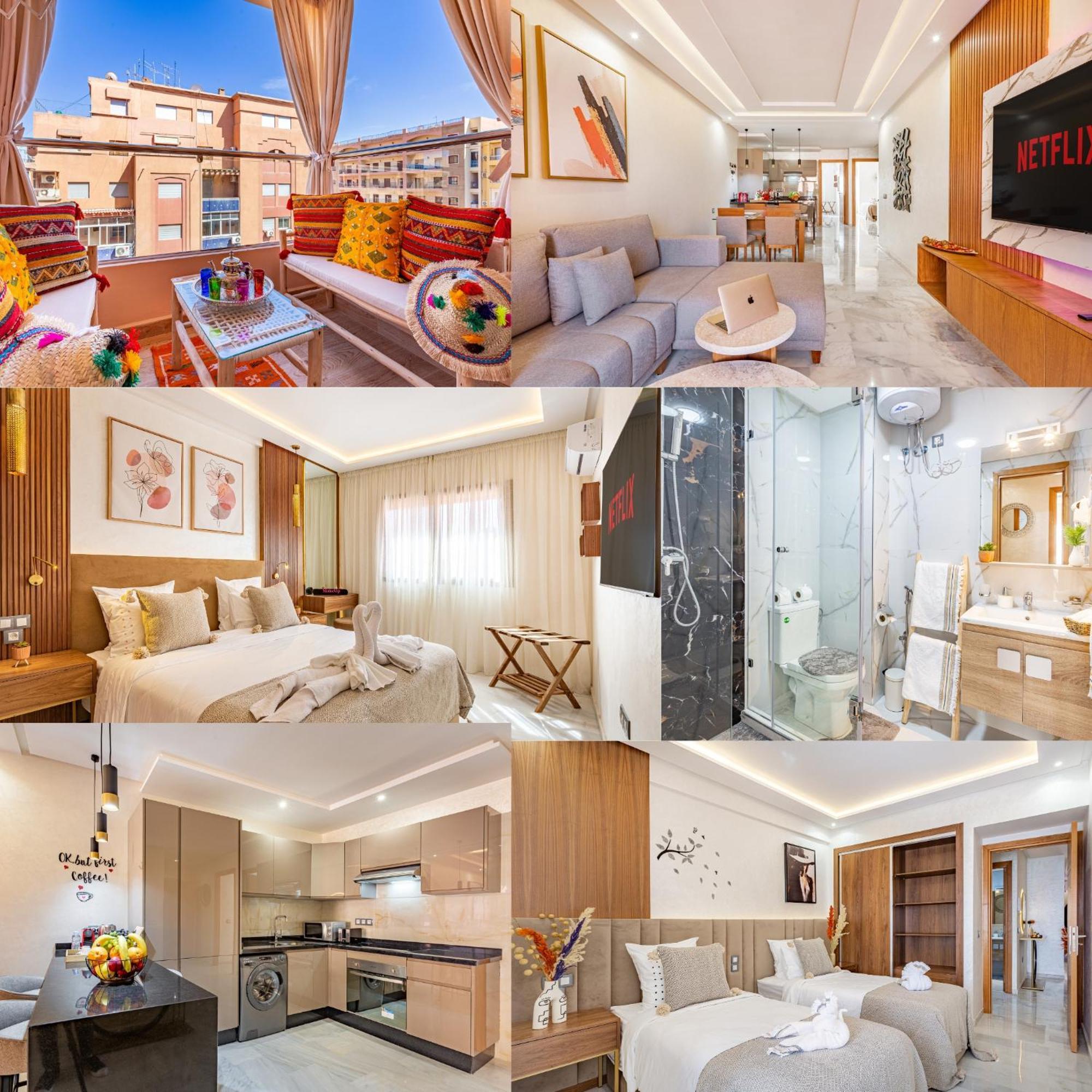 Magnifique Appartement Unique Et Central! Marrakesh Exteriör bild