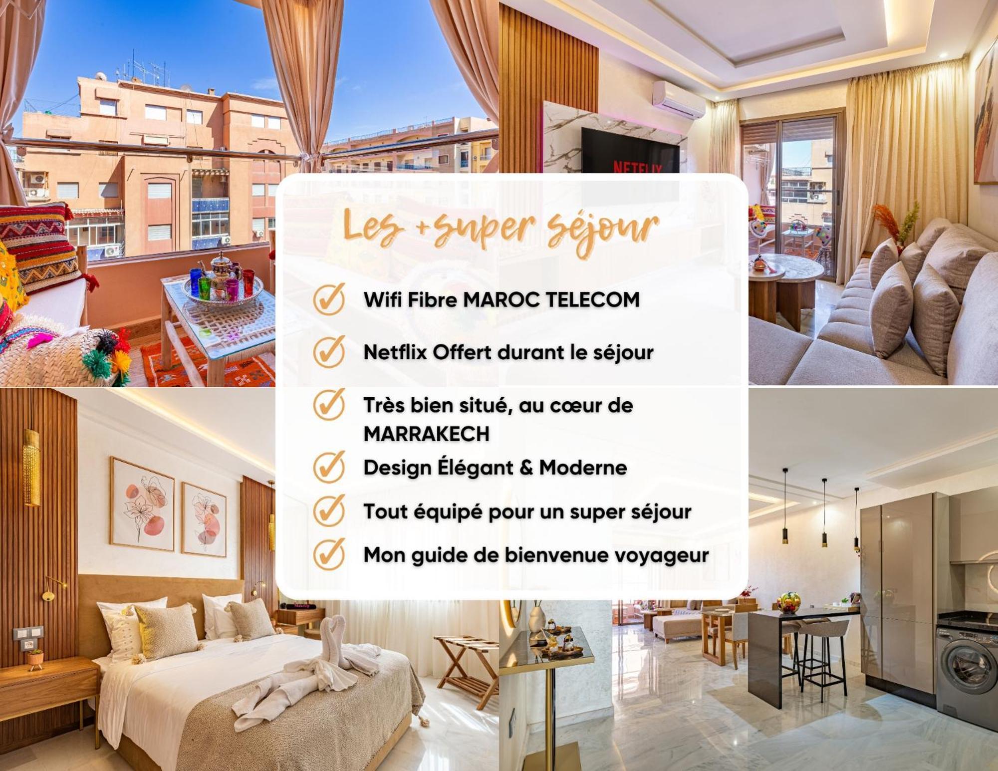 Magnifique Appartement Unique Et Central! Marrakesh Exteriör bild