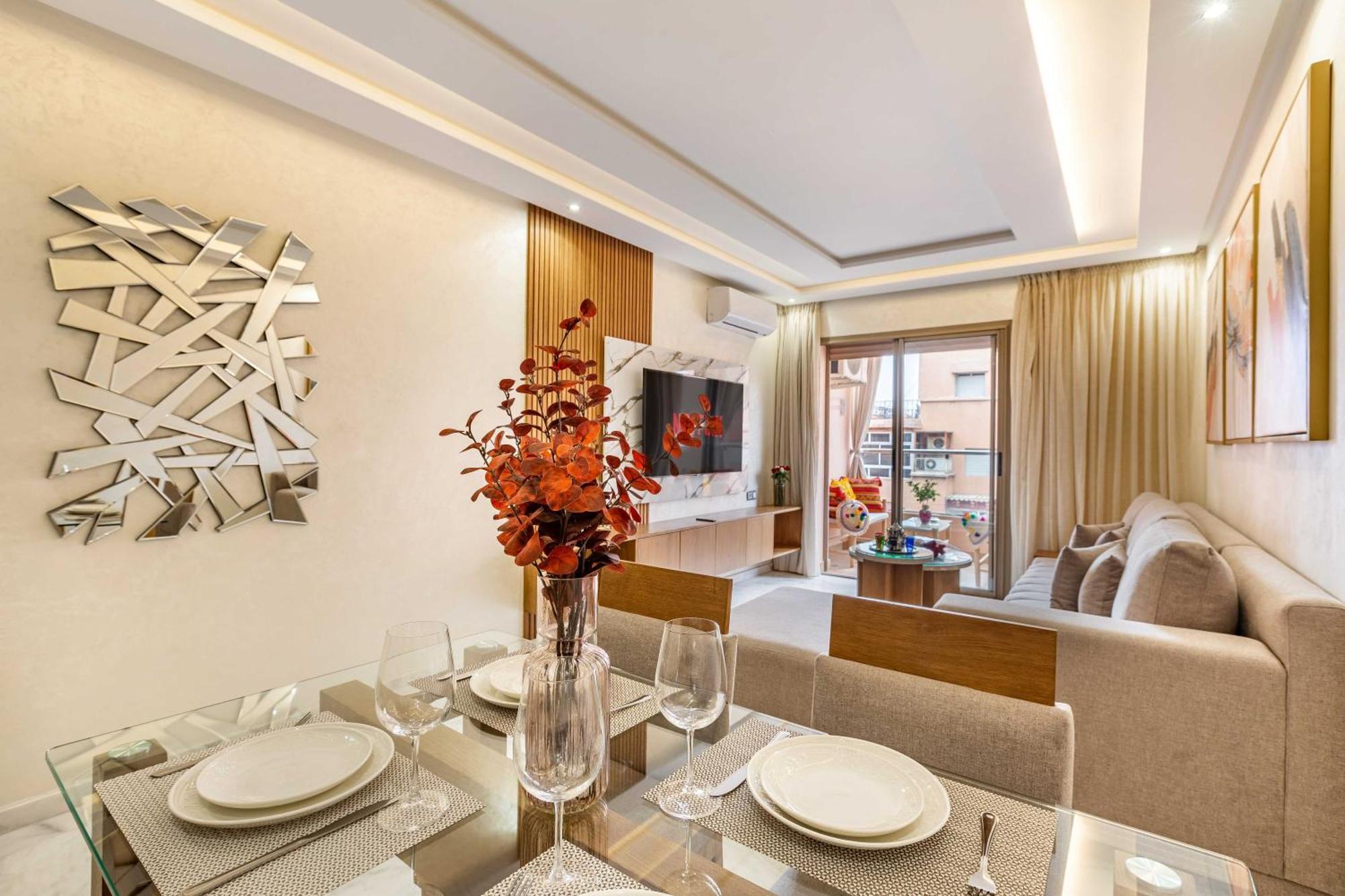 Magnifique Appartement Unique Et Central! Marrakesh Exteriör bild