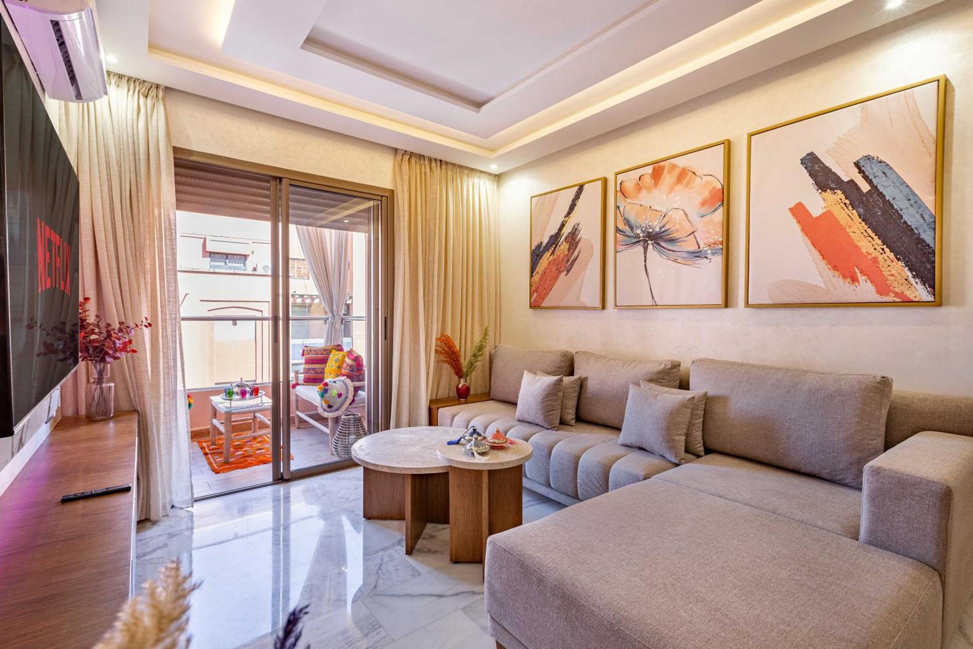 Magnifique Appartement Unique Et Central! Marrakesh Exteriör bild